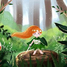 Final Project for Children’s Illustration with Procreate: Paint Magical Scenes. Projekt z dziedziny Ilustracje dla dzieci, Ilustracja c, frowa, Malarstwo c, frowe i Książka obrazkowa użytkownika Yura Aung - 01.04.2025