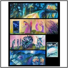 The Eagles: Hotel California. Un progetto di Albo illustrato e Pittura acrilica di Alena Prosecova - 02.04.2025
