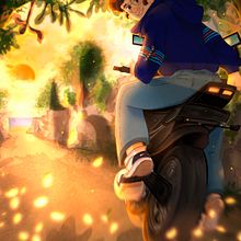 Passione moto. Un progetto di Illustrazione digitale di Serena Mendrano - 02.04.2025