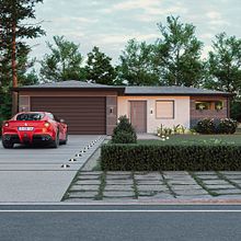 American housing project in Japandi style. Architecture, Interior Architecture, 3D Modeling & Interior Design project by Rodrigo Lomazzi - 04.03.2025