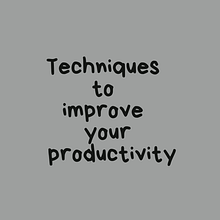 Techniques to improve your productivity. Een project van Creatieve consultanc,  Design management, Marketing y Management En Productiviteit van Myriam Bakayoko - 03.04.2025
