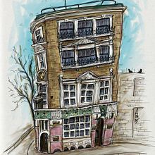 Architectural Sketching. Architectural Illustration, Drawing, Ink Illustration, Sketchbook, and Sketching project by Ana White - 04.03.2025