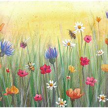 En el Campo. Un proyecto de Ilustración tradicional, Ilustración naturalista				, Pintura y Pintura a la acuarela de Eli Candiani - 04.04.2025