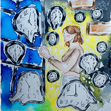 T.G.P- Amor (her). Watercolor Painting, Children's Illustration, Drawing, Portrait Drawing, Artistic Drawing, and Realistic Drawing project by Noa Fábrega Arché - 04.04.2025