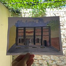 Mini mercado barrial . Ilustrasi Arsitektur, Menggambar, Lukisan, Dan Lukisan Cat Air proyek oleh Enrique Daniel Marin Abente - 04.05.2025