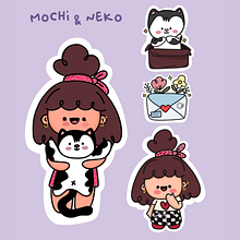 Mochi e Neko . Un progetto di Manga, Character design e Illustrazione tradizionale di Nuria Turi - 05.04.2025