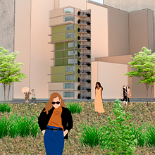 Domma building. 3D, 3D Modeling, Architecture, ArchVIZ, Digital Architecture, Digital Illustration, Drawing, Design, and Creativit project by Juan Daniel Camacho Machicado - 04.07.2025