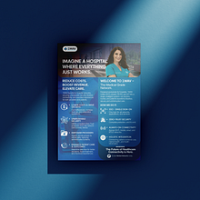 A Flyer Design for a Hospital Network Solution. Un projet de Estampe, Gestion de portefeuille, Marketing , et Design graphique de Efren James Lopez - 07.04.2025