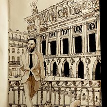 cahier de croquis. Projekt z dziedziny  R, sunek, Trad, c, jna ilustracja,  R, sunek atramentem, Sketchbook i Sketching użytkownika Jerome Moulin - 07.04.2025