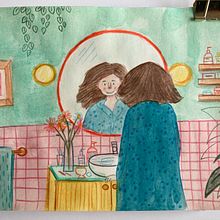 Good morning beauty! It will be the most wonderful day!. Projekt z dziedziny Sketching, Kreat, wność,  R, sunek, Trad, c, jna ilustracja, Malowanie akwarelą, Malowanie gwaszami i Sketchbook użytkownika michalina_stasiak93 - 07.04.2025