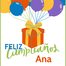Tarjeta Virtual para Cumpleaños de empleados. Un proyecto de Diseño de Alejandra Tineo - 07.04.2025