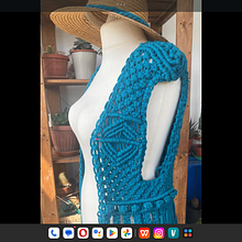 Gilet bohemiien. Arts, Crafts, Accessor, Design, Macramé, Fiber Arts, and Textile Design project by Mary Covelli - 04.08.2025