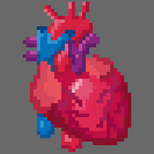 Pixel Heart. Digital Illustration, Digital Drawing, and Video Games project by lodonnell0903 - 04.08.2025