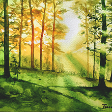 Dreamy Watercolor Landscapes: Paint with Light. Painting, and Watercolor Painting project by Tony Sevilla - 04.08.2025
