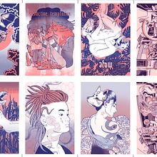 Erlangen Postcards Risography. Un proyecto de Ilustración tradicional, Dibujo, Ilustración con tinta y Cómic de Ive Senkowski - 09.04.2025