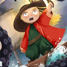 Nova's Seafaring Adventures. Digital Illustration, Children's Illustration, Stor, and telling project by Sara - 04.09.2025