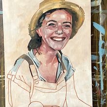 Farmers market. Projekt z dziedziny  Sztuki piękne,  Malarstwo i Malarstwo olejowe użytkownika Pete Levy - 09.04.2025