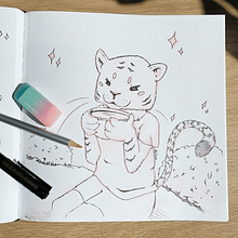 Creating a Tiger Character. Projekt z dziedziny Projektowanie postaci, Ilustracje dla dzieci, R, sowanie kredkami,  R, sunek, R i sunek ołówkiem użytkownika akiesa - 12.04.2025