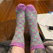 Natalie's I Heart Socks Socks! . Accessor, Design, Fashion Design, Fiber Arts, Knitting, and Textile Design project by Natalie Erin - 04.15.2025
