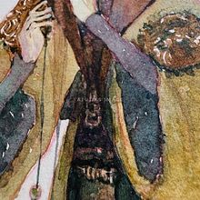 Watercolor Character Practice. Pintura em aquarela, Ilustração tradicional e Ilustração com tinta projeto de atutu - 15.04.2025