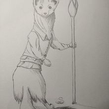 Mago Ermellino. Character Design, Children's Illustration, Drawing, and Pencil Drawing project by saraforlani83 - 04.15.2025