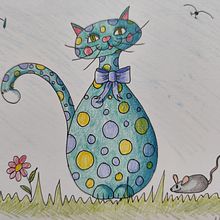 Drawing cute cats. Un progetto di Disegno di Mirjana Scheepens - 15.04.2025