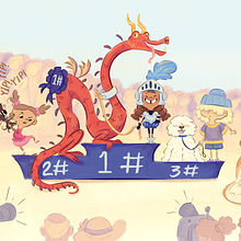 Dog Show. Drawing, Picturebook, Digital Illustration, Stor, telling, and Children's Illustration project by miareim2 - 04.15.2025