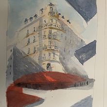 Paris. Un progetto di Disegno, Pittura ad acquerello, Illustrazione architettonica, Sketchbook, Illustrazione con inchiostro e Bozzetti di syraez - 15.04.2025