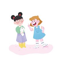 MOLLY Y PINKY. Digital Illustration, Digital Drawing, Children's Illustration, and Children's Literature project by Celia Quiles - 04.15.2025