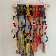 Meu primeiro trabalho com fios. Arts, Crafts, Macramé, Fiber Arts, Decoration, Textile D, eing, and Textile Design project by Beatriz Trabanco - 04.16.2025