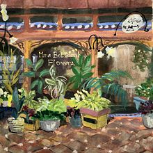 My Project: Vibrant Urban Illustration with Gouache Paint. Architectural Illustration, Gouache Painting, Painting, and Sketching project by Janet Evans - 04.16.2025