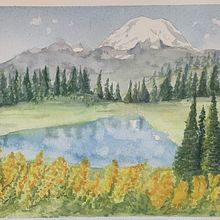 Proyecto final paisaje en acuarela. Een project van  Beeldende kunst, Schilderij y Aquarelschilderen van blanecuador - 16.04.2025