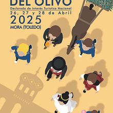 Cartel Fiesta del Olivo 2025, Mora (Toledo). Graphic Design, Digital Illustration, Poster Design, Events, and Vector Illustration project by Jose María Aguado - 04.16.2025