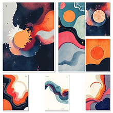 Abstract Art Poster Design. Poster Design project by vinit pandey - 04.16.2025
