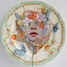 Collaboration with Gigi Hadid & V Magazine 2024. Embroider, Fiber Arts, and Art Direction project by Kathrin Marchenko - 04.16.2025
