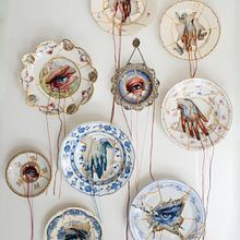 “Broken History” — Embroidered Kintsugi on Vintage Plates. Ceramics, and Embroider project by Kathrin Marchenko - 04.16.2025