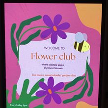 Flower club. Digital Illustration, Graphic Design, and Animation project by ariannadegalitiis - 04.17.2025