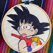 Retrato bordado de Goku. Un progetto di Ricamo di danushk - 17.04.2025