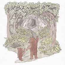 The Great Big, Dark, Cold & Scary Cave. Watercolor Painting, Traditional illustration, Children's Illustration, Ink Illustration, Stor, and telling project by kimballcaroline - 04.17.2025