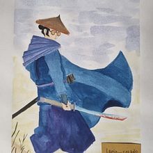 Mizu, blue eye samurai. Un progetto di Pittura ad acquerello di artmrgealves - 18.04.2025