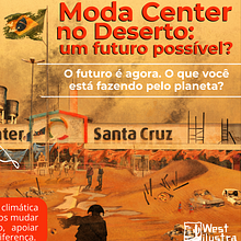 Moda Center no deserto. Digital Illustration, Art Direction, and Digital Design project by Weslley Vittor - 04.18.2025