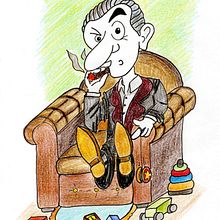 Mafia Child. Drawing, Character Design, and Traditional illustration project by Steve Steve - 04.18.2025