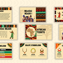 Presentation Title: AFRICAN TIDBITS. Traditional illustration, Arts, Crafts, Graphic Design, Creativit, Vector Illustration, Artistic Drawing, and Portfolio Development project by Lulu Mkwacha - 04.18.2025