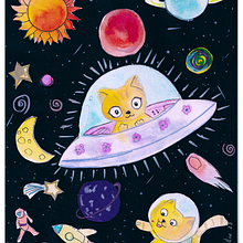 Creando una linda  ilustración . Un progetto di Illustrazione tradizionale, Disegno e Collage di Silvia Rey - 18.04.2025