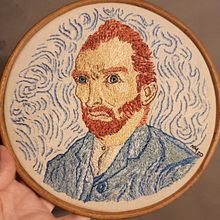 Pinceladas Bordadas — Autorretrato em Linhas. Projekt z dziedziny  Haft, Craft, Kreat i wność użytkownika Natacha Mattos - 19.04.2025