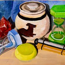 Ceramic Jar and Friends. Fine Arts, Oil Painting, and Painting project by J - 04.19.2025