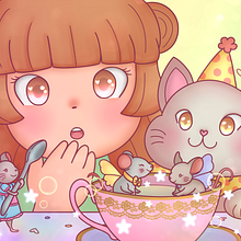 The Littlest Tea Party. Digital Illustration, Digital Drawing, Children's Illustration, Stor, and telling project by Marina Flores Goulart - 04.19.2025