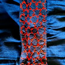 Cotton dress. DIY, Embroider, Fiber Arts, Textile Design, Upc, and cling project by Polina Lyasheva - 04.19.2025
