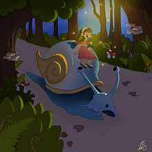 Noche de fantasía . Digital Illustration, Character Design, Creativit, and Children's Illustration project by Lucía García de la Ossa - 04.19.2025