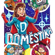 Super Domestic. Traditional illustration, Drawing, Painting, and Character Design project by rafael_fassimoto - 04.19.2025